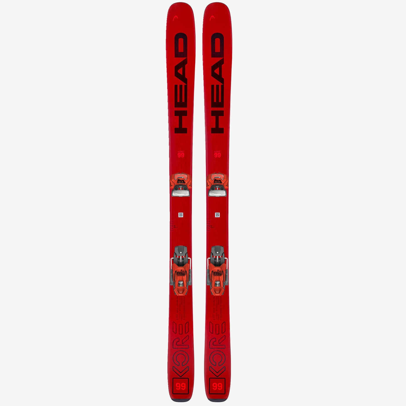 Ski -  head KORE 99 Freeride Ski + ATTACK 14 GW